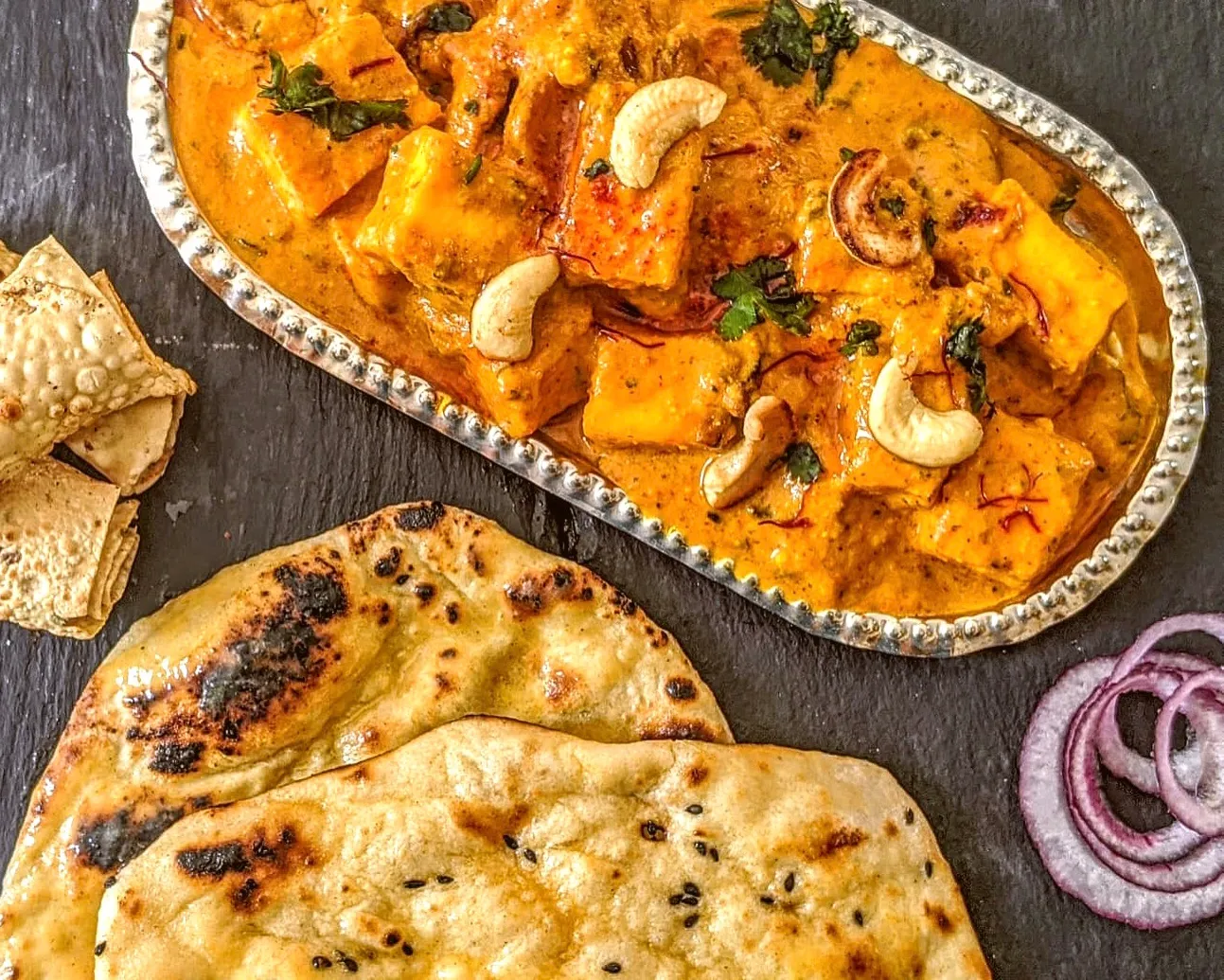 Butter Paneer Masala With Kulcha/Naan